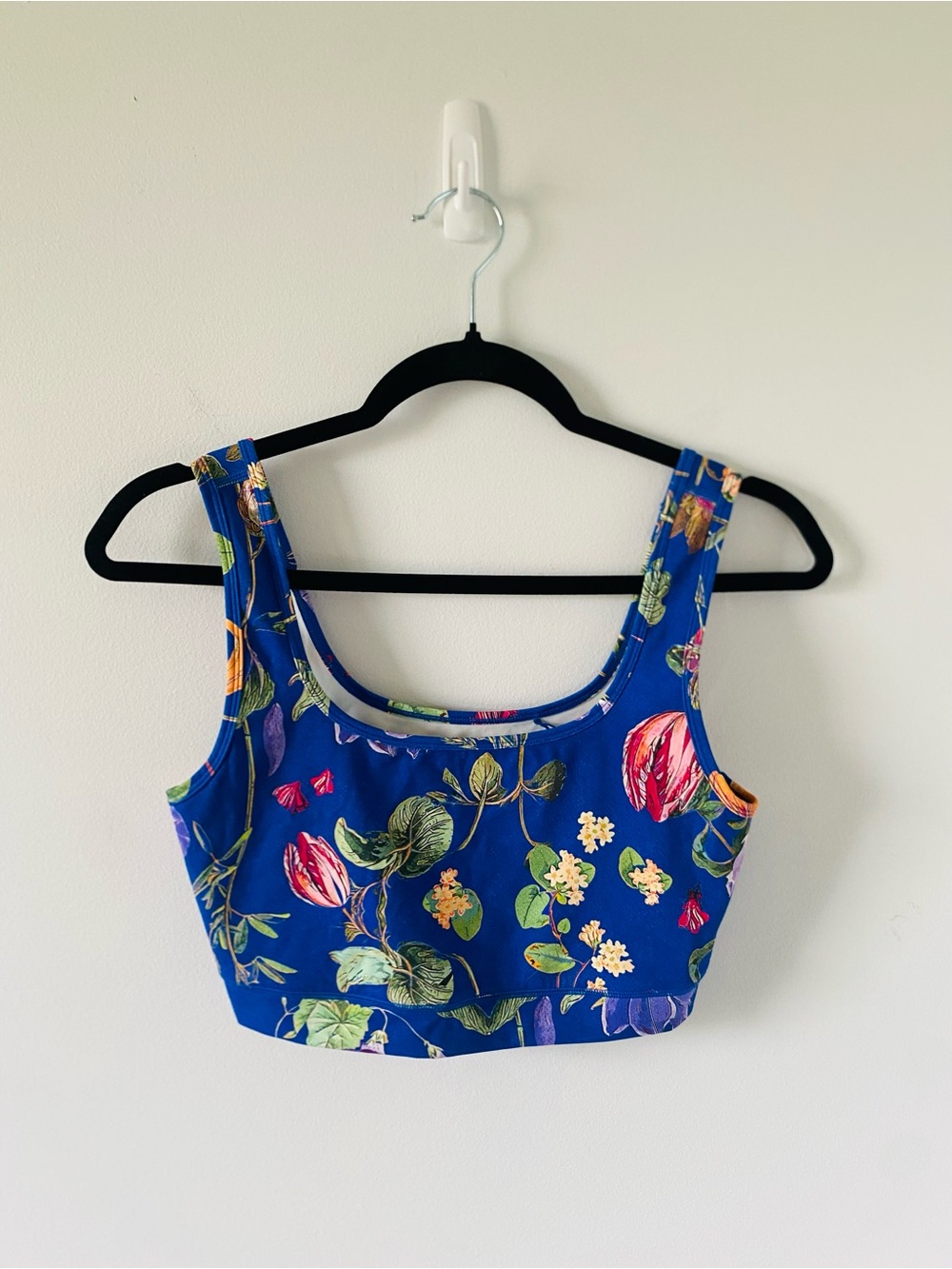 Alder Apparel Adventure Cropped Tank Top Size M Floral Botanical Gorpcore Sporty